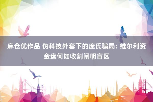 麻仓优作品 伪科技外套下的庞氏骗局: 维尔利资金盘何如收割阐明盲区