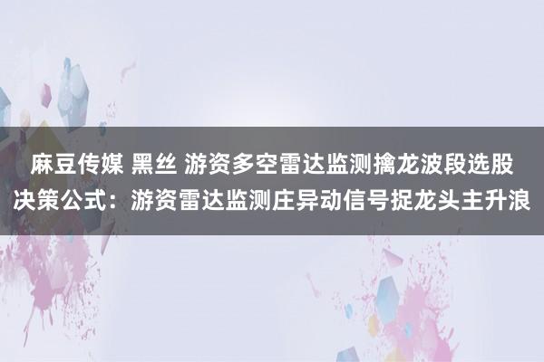 麻豆传媒 黑丝 游资多空雷达监测擒龙波段选股决策公式：游资雷达监测庄异动信号捉龙头主升浪